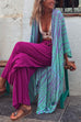 Priyavil Open Front Color Block Long Striped Cardigans