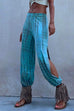 Priyavil Tie Dye Side Slit Loose Lantern Pants