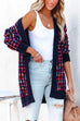 Priyavil Open Front Multi-colored Print Cardigans