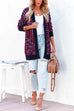 Priyavil Open Front Multi-colored Print Cardigans