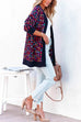 Priyavil Open Front Multi-colored Print Cardigans