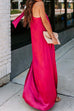 Priyavil Stylish One Shoulder Sleeveless Side Split Dress