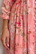 Priyavil V Neck Button Up Waisted Floral Midi Swing Dress