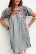 Priyavil Floral Printed Side Split Pockets Dress