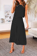 Priyavil Crewneck Tank Top Wide Leg Cropped Pants Set