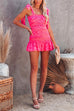 Priyavil Frilled Tie Shoulder Smocked Ruffle Mini Dress