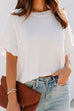 Priyavil Ruffle Half Sleeve Solid Knitting Cropped Pullovers