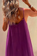 Priyavil V Neck Irregular Hem Swing Cami Beach Dress