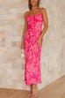 Priyavil Twist Backless Floral Printed Maxi Cami Dress