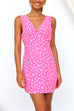 Priyavil Stylish V Neck Sleeveless Printed Dress