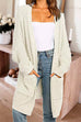 Priyavil Open Front Batwing Sleeves Pocketed Baggy Sweater Cardigan