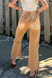 Priyavil Ripped Cut Out Raw Hem Straight Leg Jeans
