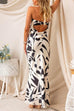 Priyavil Geometric Printed Tube Top Maxi Party Dress