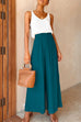 Priyavil Elastic Waist Wide Leg Palazzo Pants