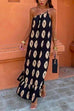 Priyavil Tie Knot One Shoulder Boho Printed Maxi Vacation Dress