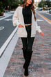 Priyavil Splice Single Button Pocketed Knitting Sweater Blazer