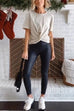 Priyavil High Waist Faux Leather Full-length Leggings
