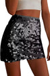Priyavil Elastic Waist Sequin Bodycon Mini Skirt