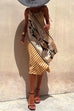 Priyavil Tie Shoulder Geometric Printed Irregular Cami Dress