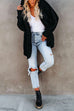 Priyavil Open Front Hoodied Fuzzy Outwear with Pockets
