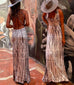 Priyavil Criss Cross Open Back Tie Dye Maxi Dress