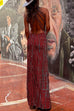 Priyavil Criss Cross Open Back Tie Dye Maxi Dress