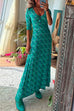 Priyavil Scoop Neck 3/4 Sleeve Maxi Floral Dress