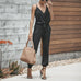 Priyavil Cross V Neck Drawstring Jumpsuits