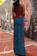 Priyavil Criss Cross Open Back Tie Dye Maxi Dress