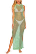 Priyavil Backless Side Slit Bikini Cover Up Dress