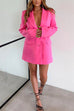Chicest Long Sleeves Pocketed Blazer Dress