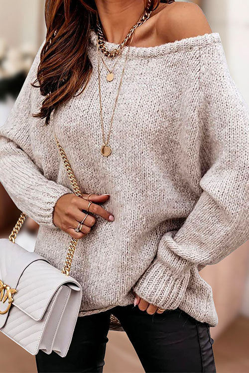 Priyavil Long Sleeve Knit Pullover Sweater