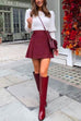 Priyavil High Waist Pleated A-line Mini Skirt