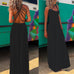 Priyavil Solid Criss Cross Backless Maxi Cami Dress