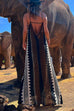 Priyavil Printed Backless Swing Cami Maxi Holiday Dress