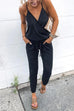 Priyavil Cross V Neck Drawstring Jumpsuits