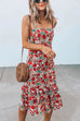 Priyavil Miss Floral Sleeveless Midi Dress